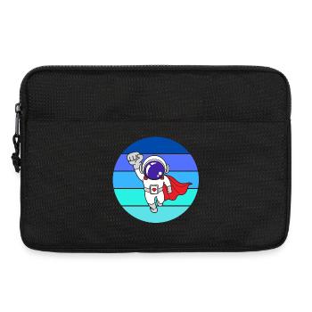 space, galaxy, astronaut - Laptop bag 13" - black - Front