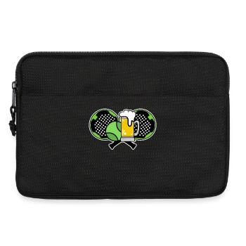 Jeu de padel Joueur de padel Raquette Revers Sport - Sacoche pour ordinateur portable 13 pouces - noir - Devant