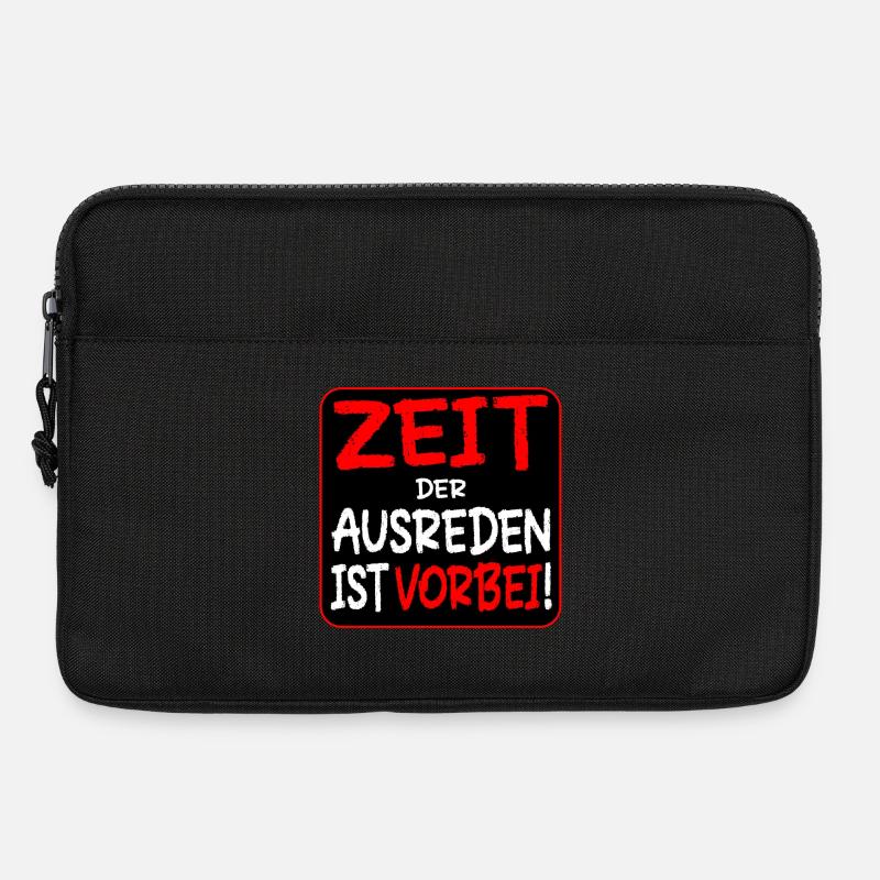 WANDEL SPRÜCHE - EIGENVERANTWORTUNG - AUSREDEN - Laptoptasche 13" - Schwarz