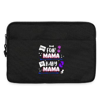 Sucette Maman Déclaration Grossesse Enceinte - Sacoche pour ordinateur portable 13 pouces - noir - Devant