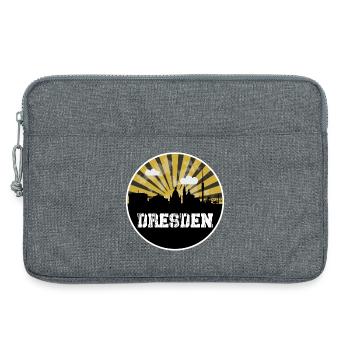 Match à domicile de Dresde Skyline - Sacoche pour ordinateur portable 13 pouces - gris chiné - Devant