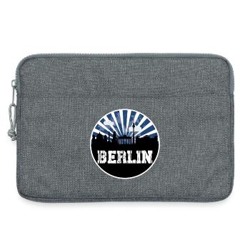 Berlin Skyline Blue Hour - Sacoche pour ordinateur portable 13 pouces - gris chiné - Devant