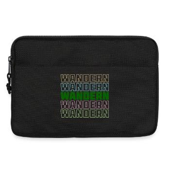 Wanderung Wandern Spruch Wanderer Klettern Touren - Laptoptasche 13" - Schwarz - Vorne