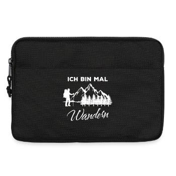 Wanderer Bergsteigen Statement Wandern Klettern - Laptoptasche 13" - Schwarz - Vorne