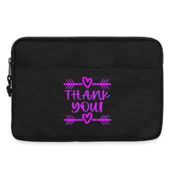 CITATION DE REMERCIEMENT - IDÉES CADEAUX AMICALES - Sacoche pour ordinateur portable 13 pouces - noir - Devant