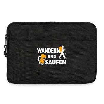 Wanderer Statement Naturerlebnis Wandern Trekking - Laptoptasche 13" - Schwarz - Vorne