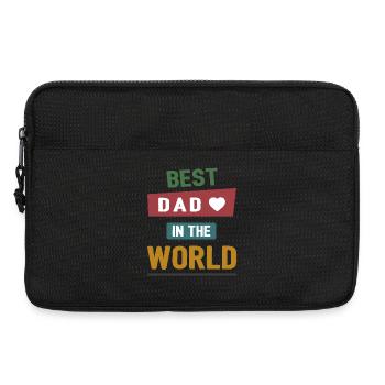 Meilleur papa du monde - Sacoche pour ordinateur portable 13 pouces - noir - Devant