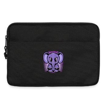 Mignon bébé éléphant - Sacoche pour ordinateur portable 13 pouces - noir - Devant