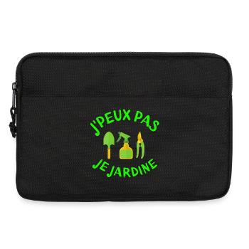 jardinage, jardiner, fan de jardinage - Sacoche pour ordinateur portable 13 pouces - noir - Devant