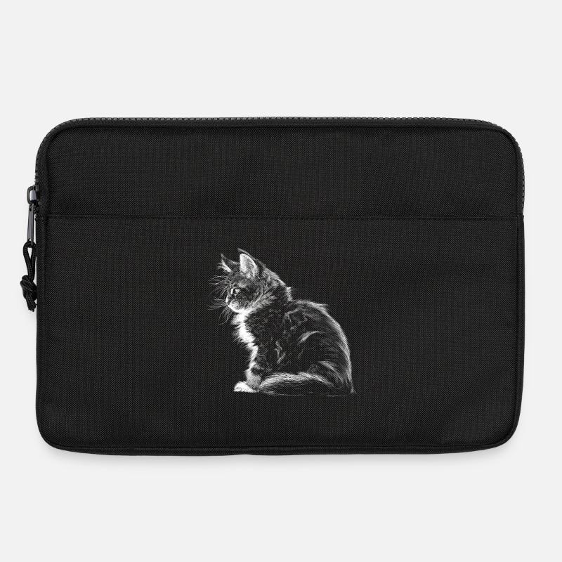 Kätzchen - Laptoptasche 13" - Schwarz