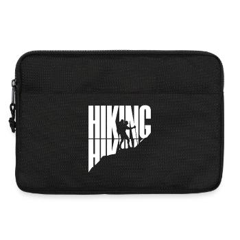 Wanderung Spruch Wandern Bergwanderung Berggipfel - Laptoptasche 13" - Schwarz - Vorne
