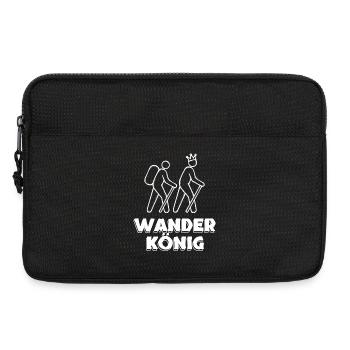 Wanderer Wandern Wanderung Spruch Bergwanderung - Laptoptasche 13" - Schwarz - Vorne