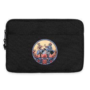 Sorbian Folklore – Dance Scene - Laptop bag 13" - black - Front