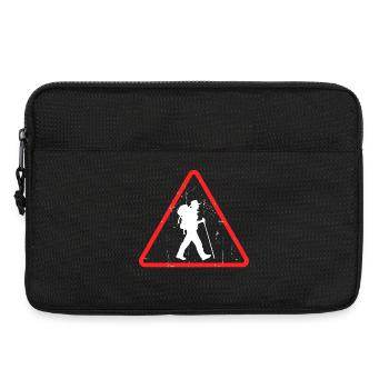 Hikers, hikes, mountain hikes, hiking, climbing - Laptop bag 13" - black - Front