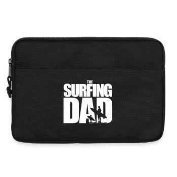 Surfer, Surfing Dad, Surfing Child, Wellenreiten - Laptop bag 13" - black - Front