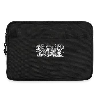 Landluft Bauernhof Traktor Feld Landwirt Fahrzeug - Laptoptasche 13" - Schwarz - Vorne