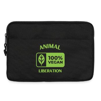 Animal Liberation, vegan - Laptoptasche 13" - Schwarz - Vorne