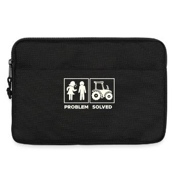 Traktor Statement Nutzfahrzeug Fahrzeug Ackerbau - Laptoptasche 13" - Schwarz - Vorne