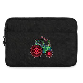 Tractor Heart Commercial Vehicle Country Life Farmer Field - Laptop bag 13" - black - Front