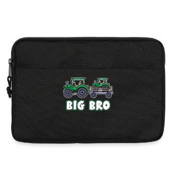 Biobauer Traktor Bauer Statement Fahrzeug Feld - Laptoptasche 13" - Schwarz - Vorne