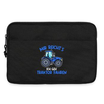 Kraftfahrzeug Traktor Fahrzeug Landwirt Bauernhof - Laptoptasche 13" - Schwarz - Vorne