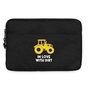 Ackerbau Statement Landwirt Traktor Bauer Biobauer - Laptoptasche 13" - Schwarz - Vorne