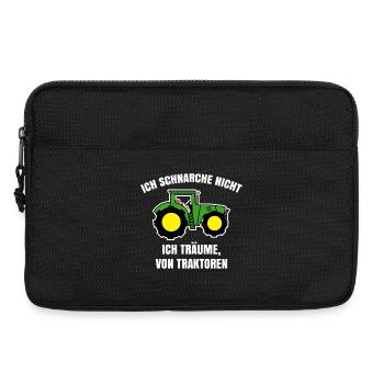Landmaschinen Fahrzeug Statement Bauernhof Traktor - Laptoptasche 13" - Schwarz - Vorne