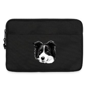 Shorthair Border Collie Herding Dog - Laptop bag 13" - black - Front