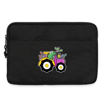 Traktor Bauer Landmaschinen Kraftfahrzeug Ackerbau - Laptoptasche 13" - Schwarz - Vorne