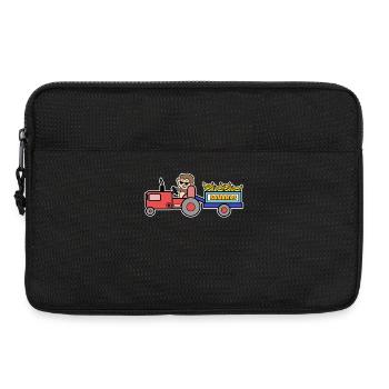 Ackerbau Spruch Feld Bauer Traktor Landmaschinen - Laptoptasche 13" - Schwarz - Vorne