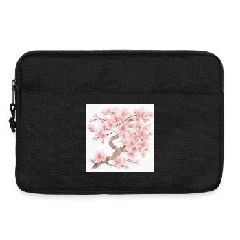 Fleurs de cerisier japonais - Sacoche pour ordinateur portable 13 pouces - noir - Devant