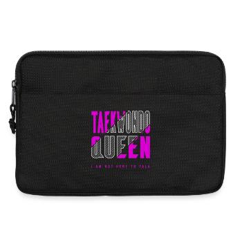 Reine du taekwondo - Sacoche pour ordinateur portable 13 pouces - noir - Devant
