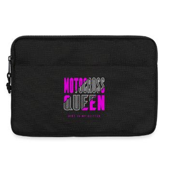 Reine du motocross - Sacoche pour ordinateur portable 13 pouces - noir - Devant