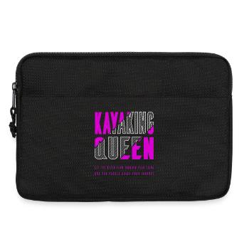 Kajak Königin - Laptoptasche 13" - Schwarz - Vorne