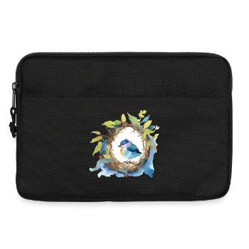 Vogel - Laptoptasche 13" - Schwarz - Vorne