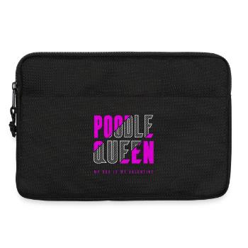 Reine des caniches - Sacoche pour ordinateur portable 13 pouces - noir - Devant