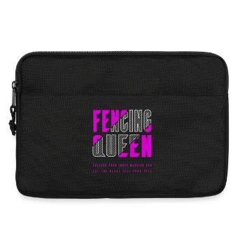 Reine d’escrime - Sacoche pour ordinateur portable 13 pouces - noir - Devant