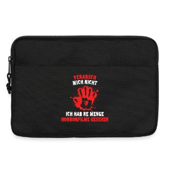 Filme Movies Statement Filmabend Serien Kino Nacht - Laptoptasche 13" - Schwarz - Vorne