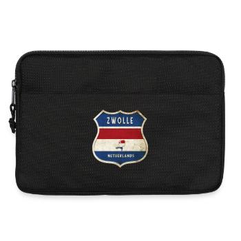 Zwolle Niederlande Wappen Design - Laptoptasche 13" - Schwarz - Vorne