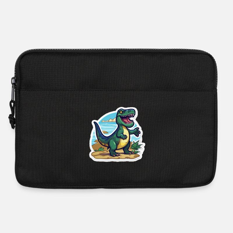Der Trex Dino ist Unterwegs - Laptoptasche 13" - Schwarz