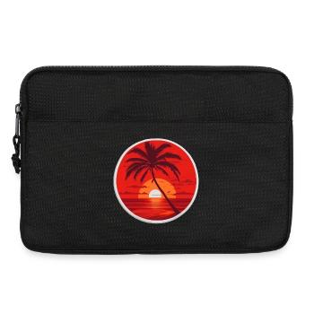 Coucher de soleil - Sacoche pour ordinateur portable 13 pouces - noir - Devant