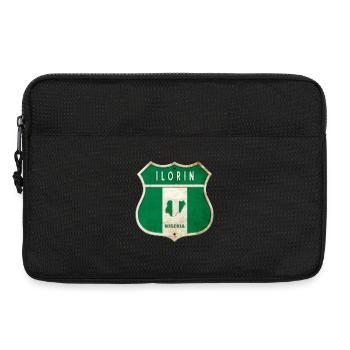 Ilorin Nigeria Armoiries Drapeaux Design - Sacoche pour ordinateur portable 13 pouces - noir - Devant