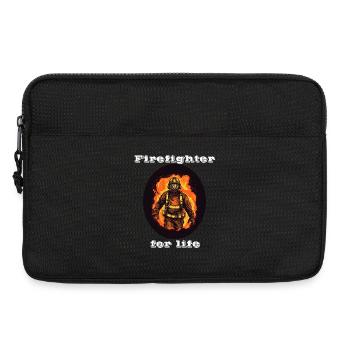 Firefighter for life weiß - Laptoptasche 13" - Schwarz - Vorne