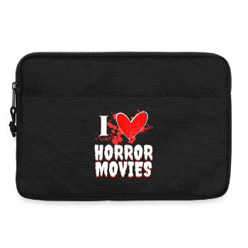 J’aime les films Déclaration Heart Movie Night Movies - Sacoche pour ordinateur portable 13 pouces - noir - Devant