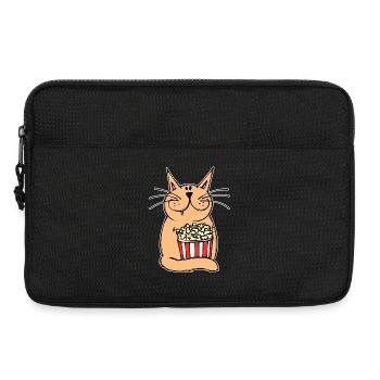 Films Binge Watching Cineast Dvd Cat Soirée cinéma - Sacoche pour ordinateur portable 13 pouces - noir - Devant