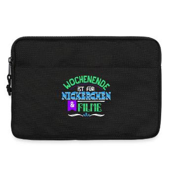 Cineast Binge Watching Movies Theater Statement - Laptoptasche 13" - Schwarz - Vorne