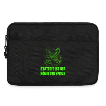 Schach Design - Laptoptasche 13" - Schwarz - Vorne