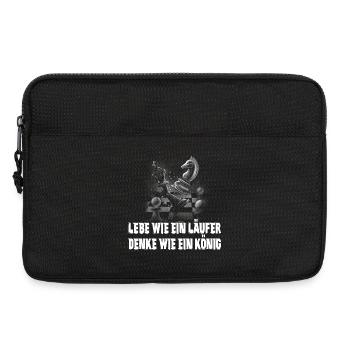 Schach Design - Laptoptasche 13" - Schwarz - Vorne