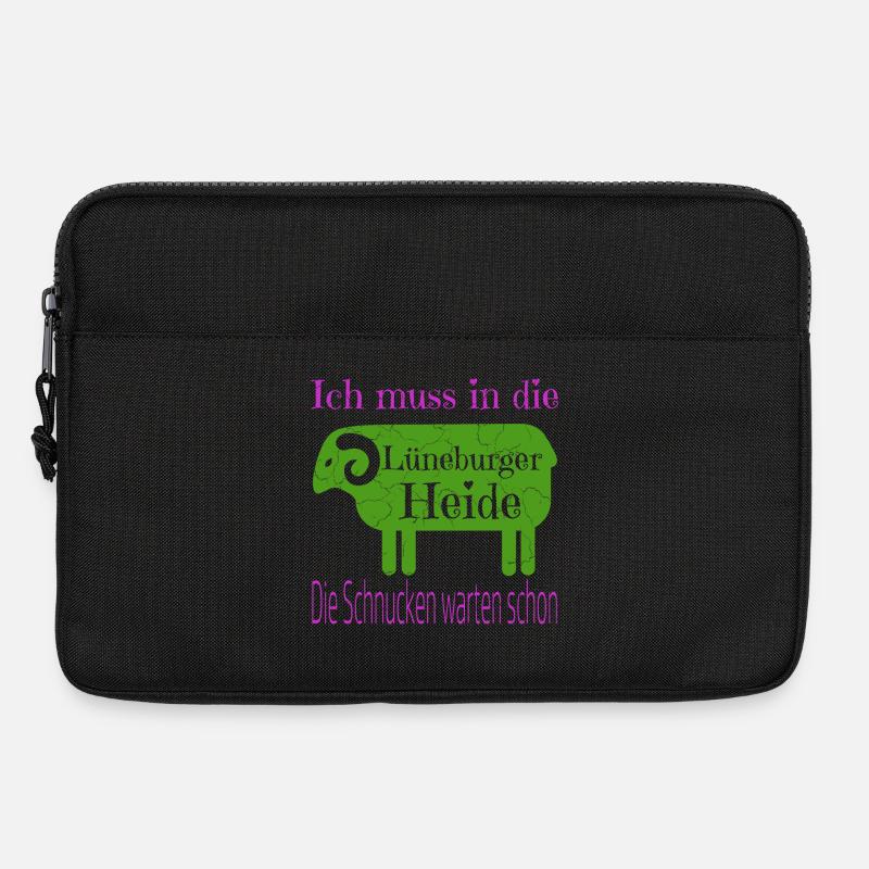 Lüneburger Heide Motiv - Laptoptasche 13" - Schwarz