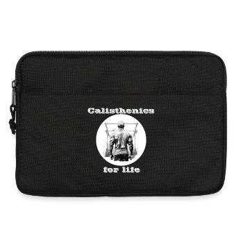 Calisthenics for life weiß - Laptoptasche 13" - Schwarz - Vorne